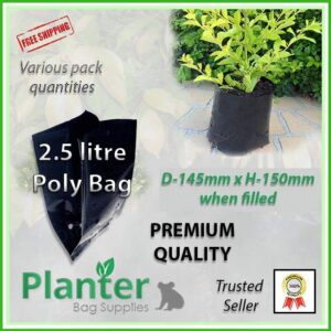 2.5 litre poly planter bag plant Growbag - Planter Bag Supplies NZ - for more info go to planterbags.co.nz