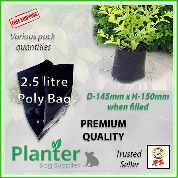 35 litre Poly Planter bag plant Growbag PB60 - FREE SHIPPING NZ