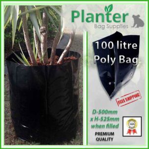 100 litre Poly Planter bag plant Growbag - Planter Bag Supplies NZ - for more info go to planterbags.co.nz
